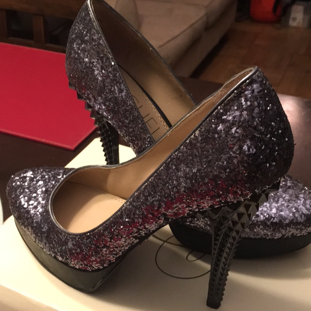 Rachel Roy Silver Heels